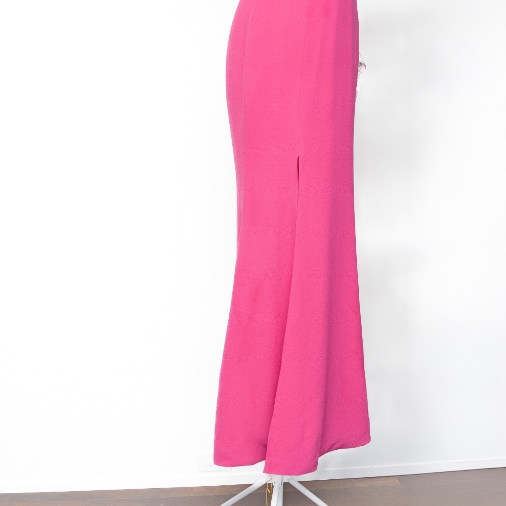 Dress The Population. Iris Slit Crepe Gown. - Picture 7 of 15
